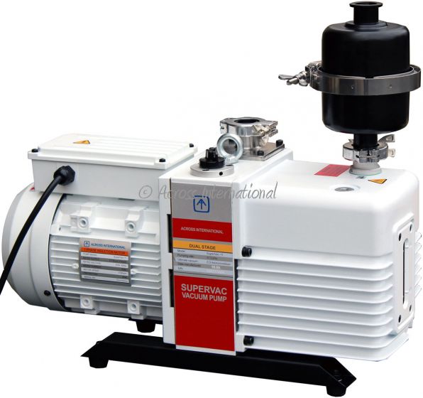 Across International SuperVac 11.3 CFM Corrosion-Resist 2-Stage Pump UL & CSA Certified - 115 Volt