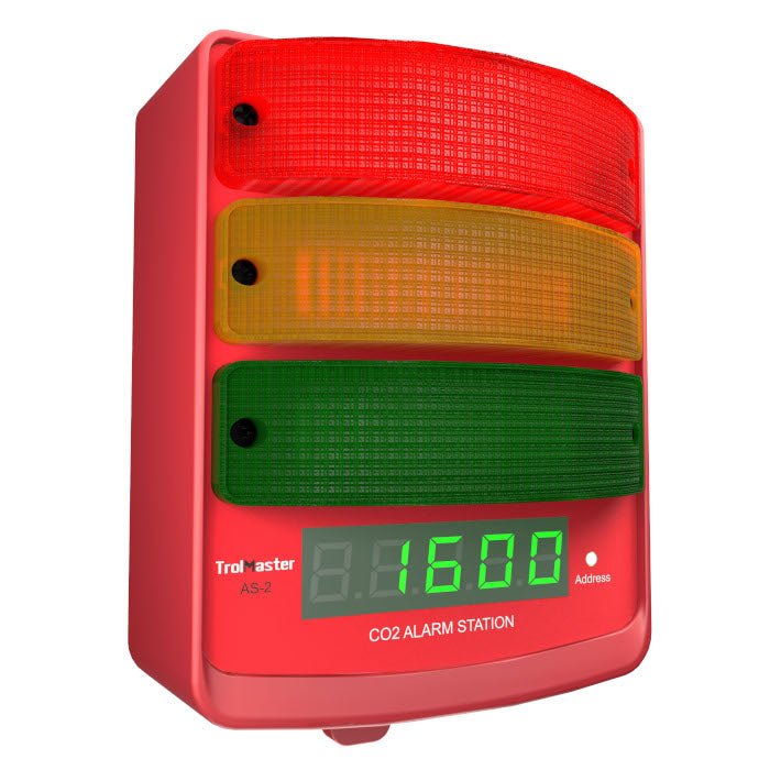 TrolMaster Carbon-X CO2 Alarm Station with LED display indicator