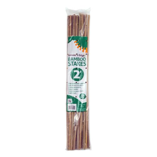 Grower's Edge Natural Bamboo 2 ft - Pack of 25